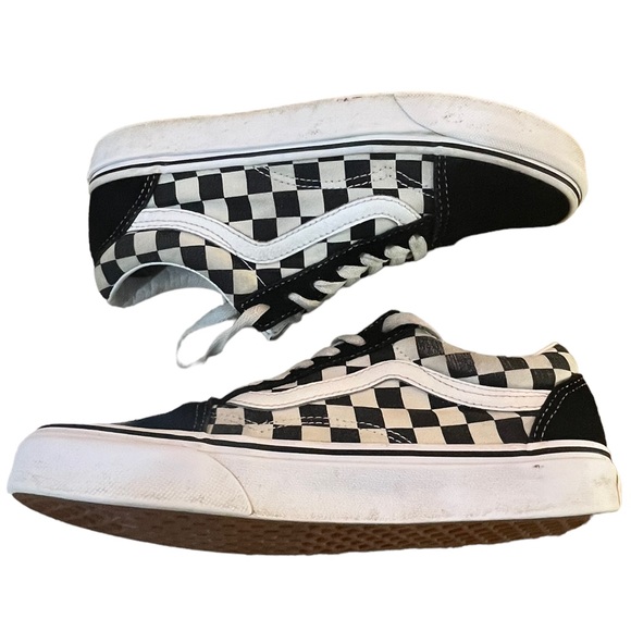 Vans Old Skool Checkerboard Size 7 GUC - Picture 2 of 7